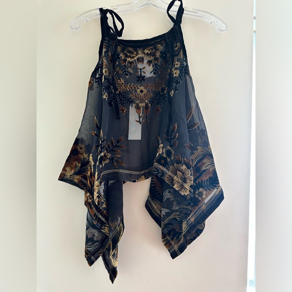 Naja Lauf (Danish Designer) beautiful made in Italy black gold top - Picture 6 of 7